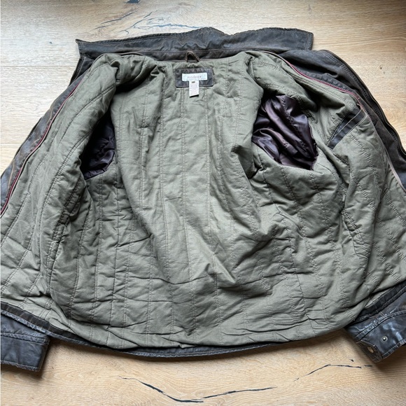 Sundance Brown Waxed Cotton Canvas Bomber Jacket size XXL price firm! - Picture 7 of 8